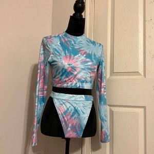 H&M 2 piece HIGHWAIST LONG SLEEVE swimsuit